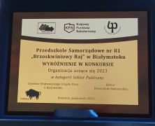 ilustracja do wpisu 
WYRÓŻNIENIE W KONKURSIE ,,ORGANIZACJA UCZĄCA SIĘ 2023''